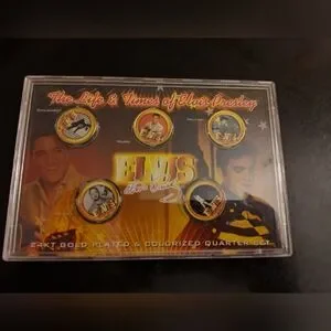 Other | The Life And Times Of Elvis Presley 24kt Gold Plated Colorized ...